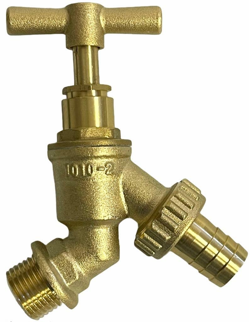 1/2" Brass Tap Hose Union BIB outside Wall Elbow Water Butt Garden Outlet Hose