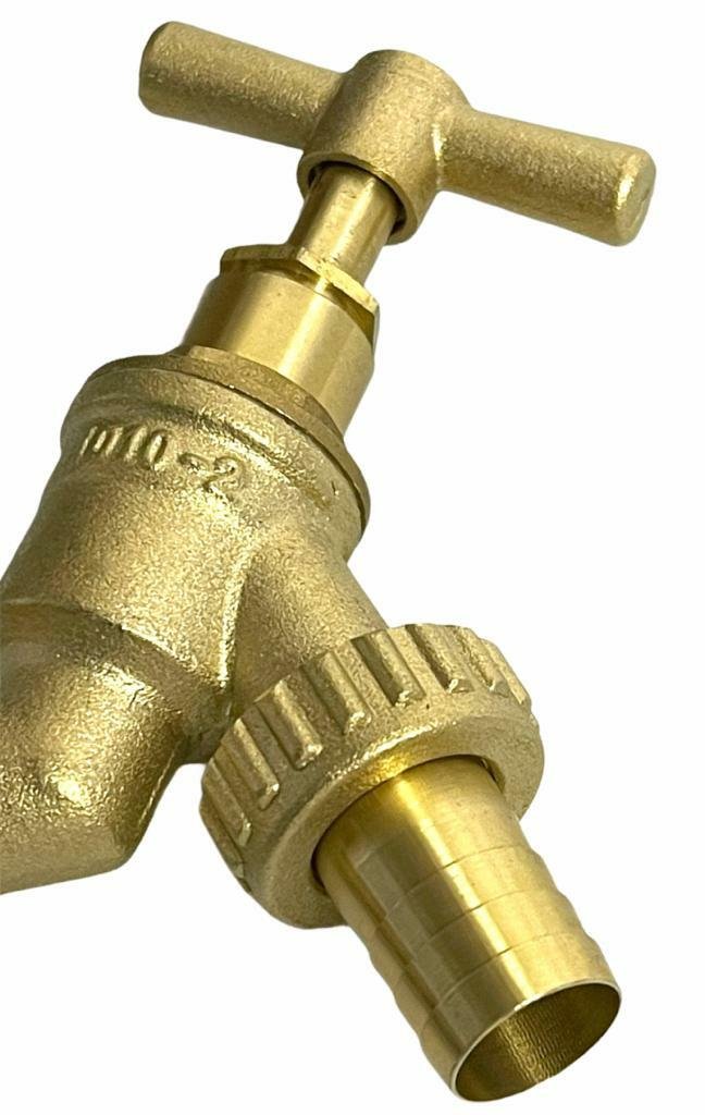 1/2" Brass Tap Hose Union BIB outside Wall Elbow Water Butt Garden Outlet Hose
