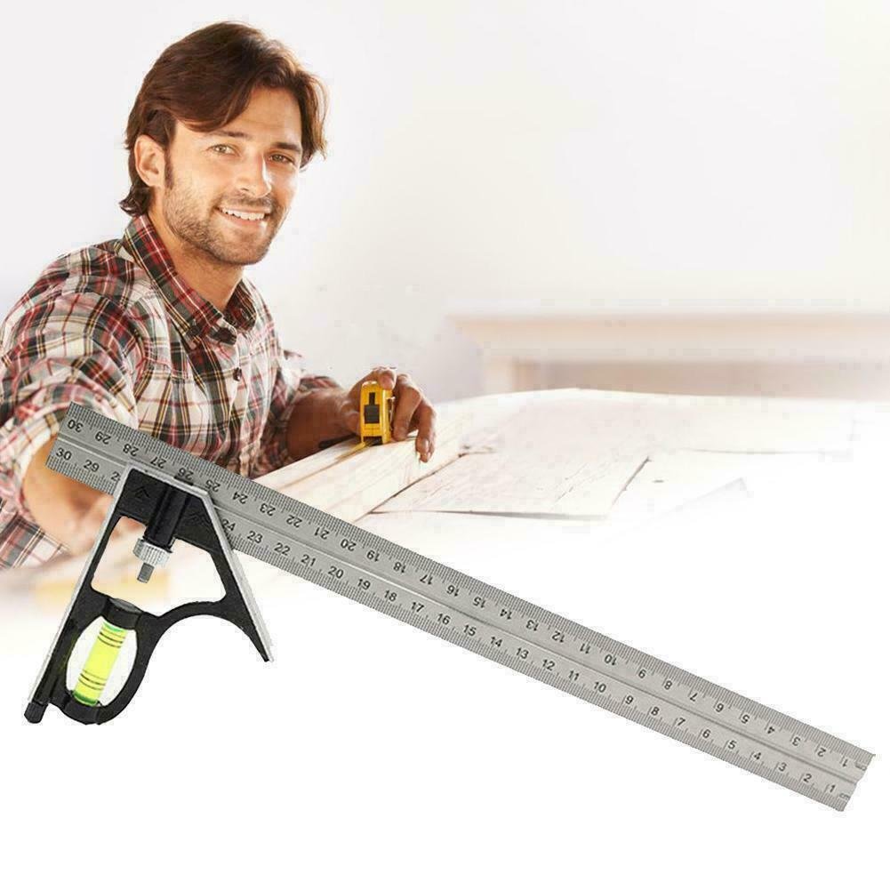 Combination Square adjustable 12" (300mm) Combination measuring set Square