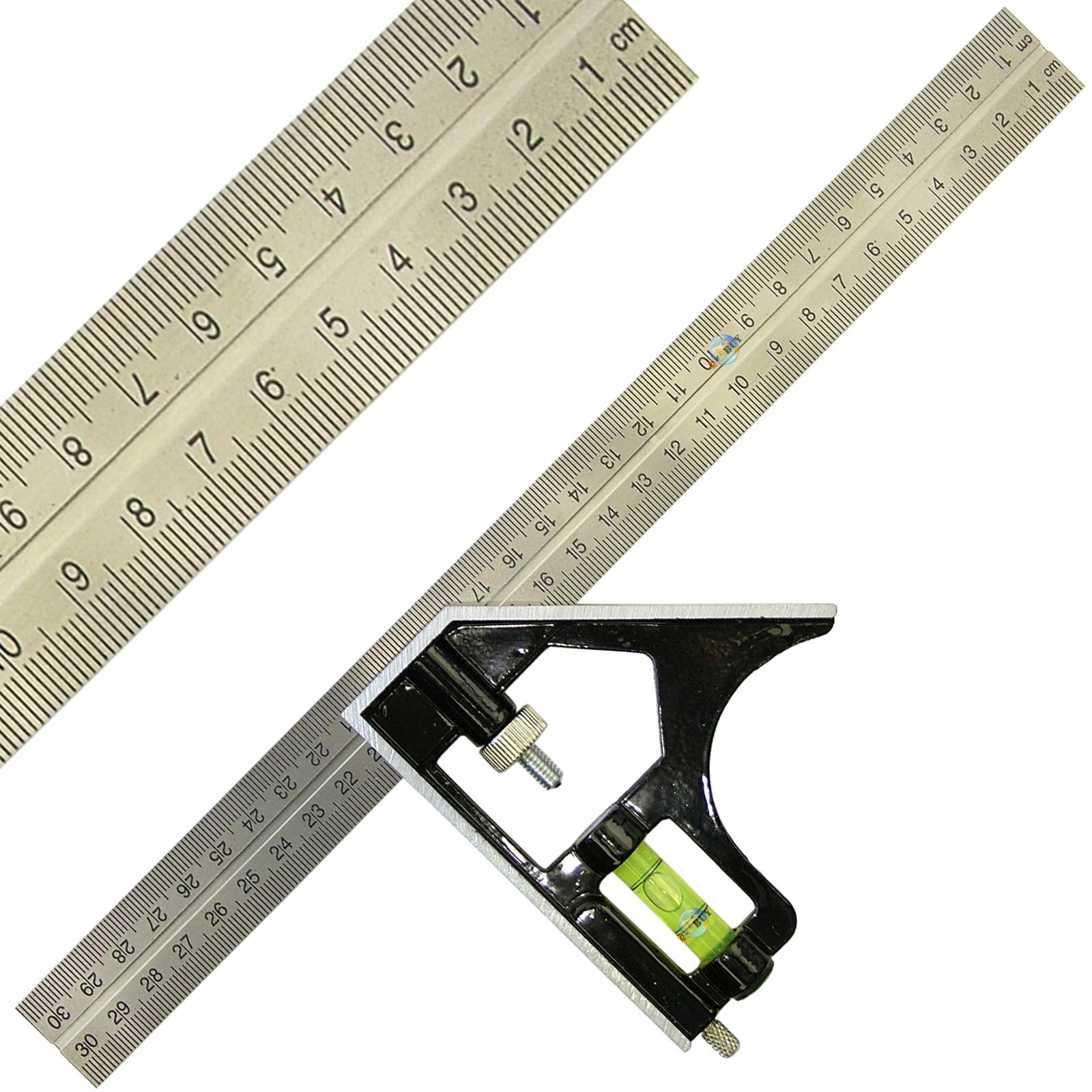 Combination Square adjustable 12" (300mm) Combination measuring set Square
