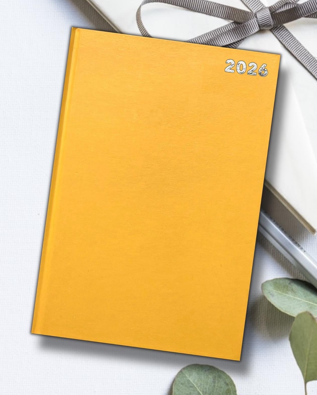 2026 A4 Hardcover 2 Pages Per Day Diary Classic Planner Appointment Office Desk