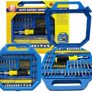 101 Pcs Pro Screwdriver Socket Set Metric Bit Driver Set Ratchet Torx Hex Wrench