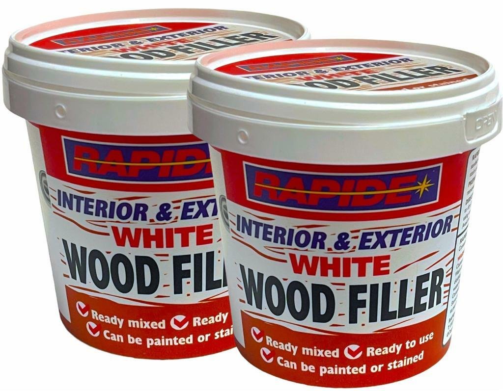 2 Pcs Ready Mixed White Wood Filler Cracks Remover 500g For Interior & Exterior