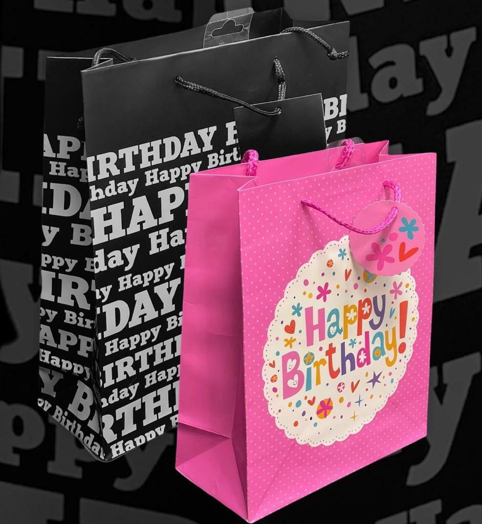 🎁 Luxury Gift Bags Birthday Mothers Dad Mum Party Girls Adult Female Present 🎁