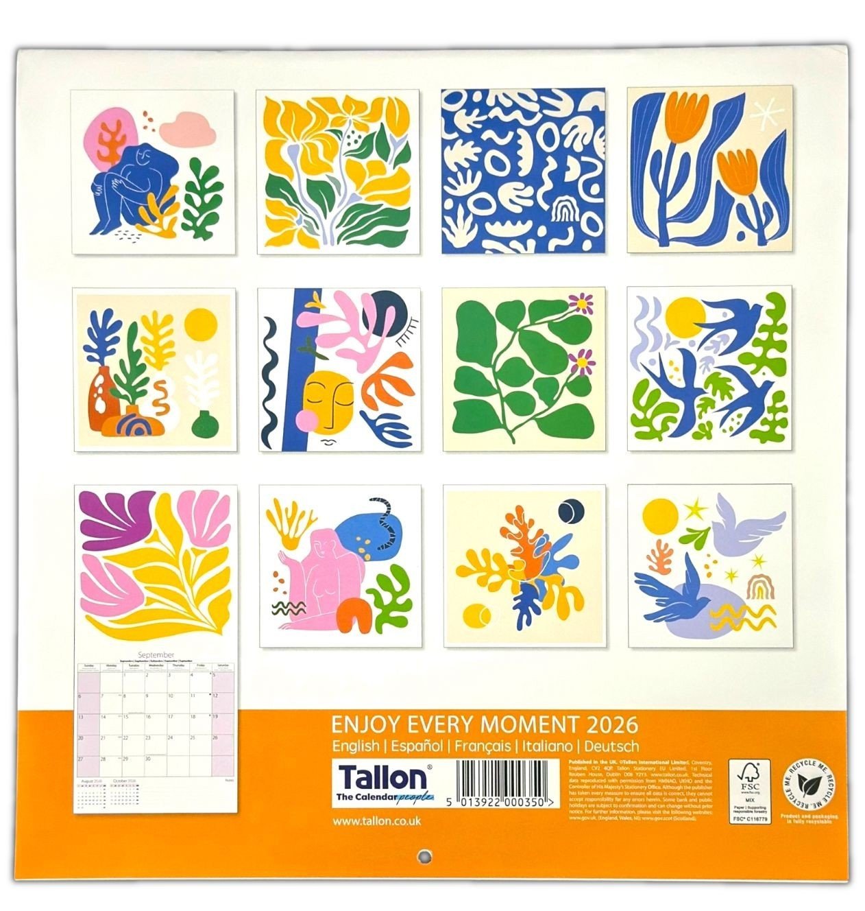 2026 Large month to view wall Hanging calendar Office Home planner organiser UK