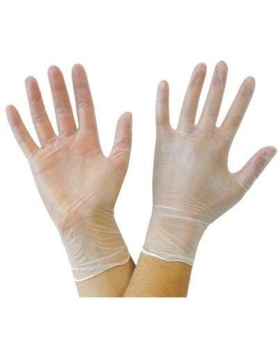 Disposable Vinyl Gloves Powder Latex Free Work Strong Tattoo Food BOX 100-Medium