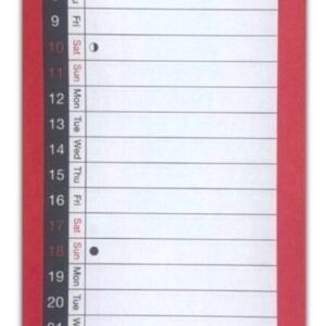 2026 Slim Month To View 1 Column Spiral Bound Wall Planner Calendar Organiser