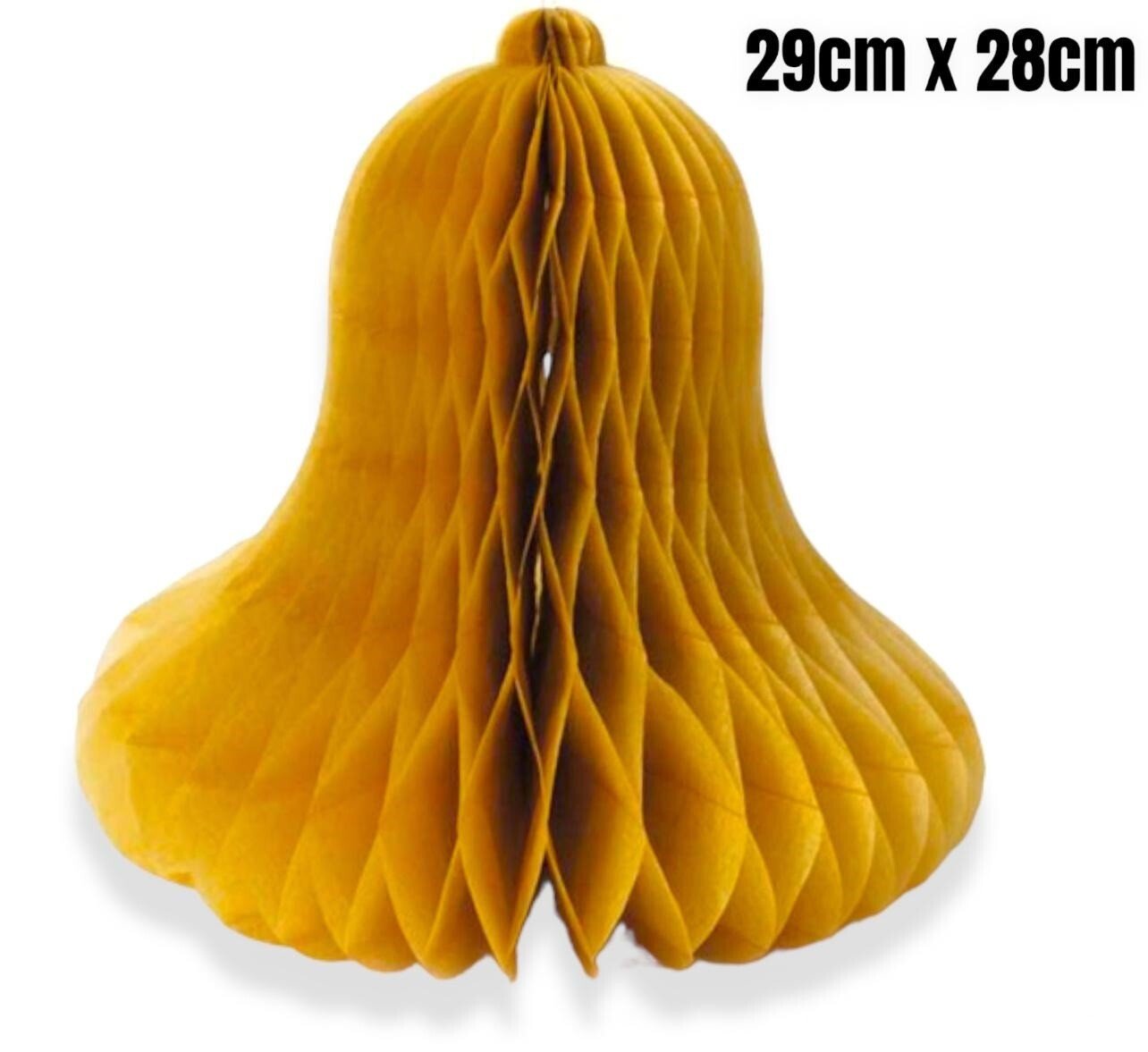 Honeycomb Paper Christmas Bells Christmas Party Hanging Tablescape Decoration