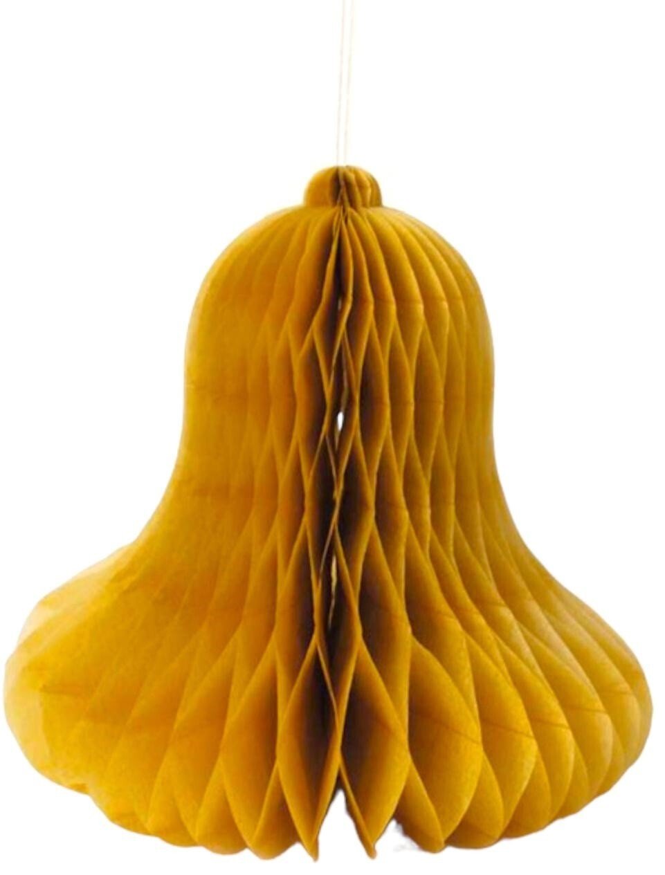 Honeycomb Paper Christmas Bells Christmas Party Hanging Tablescape Decoration