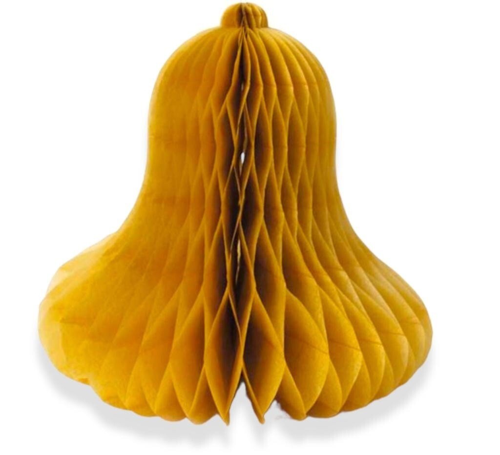 Honeycomb Paper Christmas Bells Christmas Party Hanging Tablescape Decoration