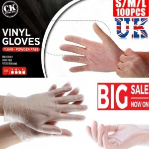Disposable Vinyl Gloves Powder Free / Latex Free Work Strong Tattoo Food Nitrile