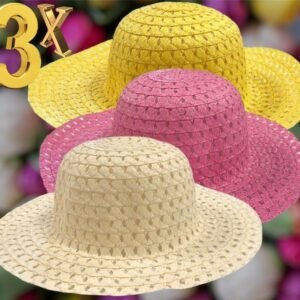 3 x Easter Bonnet Hat For Childrens Parades Boys Girls Colours Easter Arts Craft