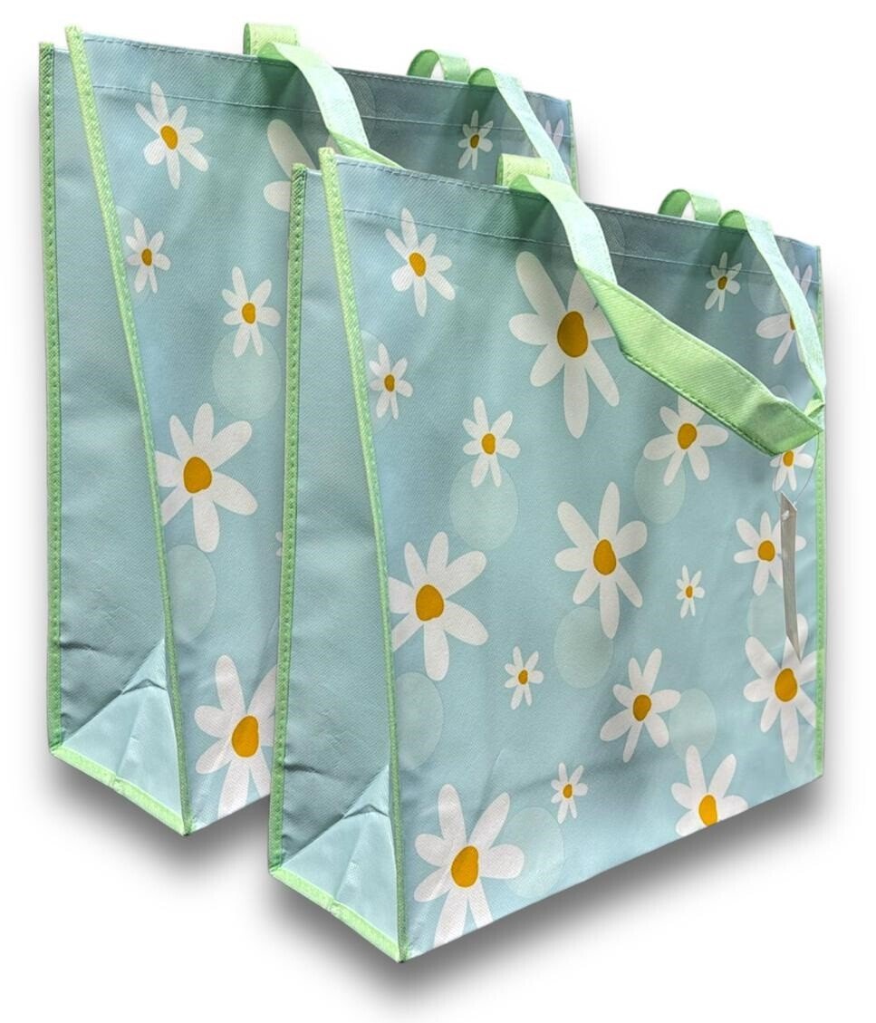 2 x Easter Christmas Gift Bags Tote Bag Non Woven Fabric Gift Party Present Bags