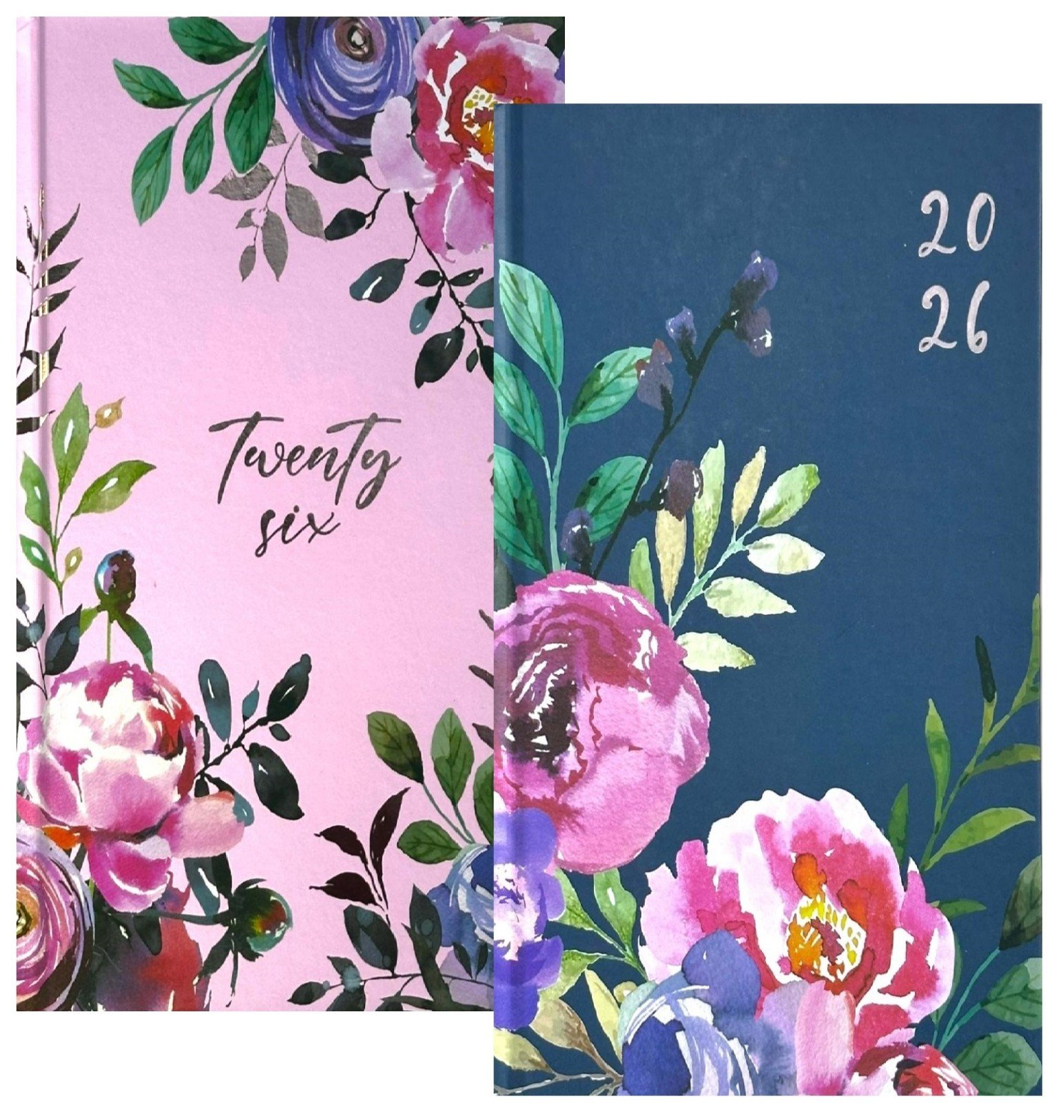 2026 Slim Pocket A5 Week to View Vintage Floral Family Organiser Diary Office
