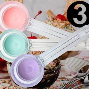3 PK Simply Press Ice Cream Scoop Easy Release Scooping Ice Cream Sorbet Dessert