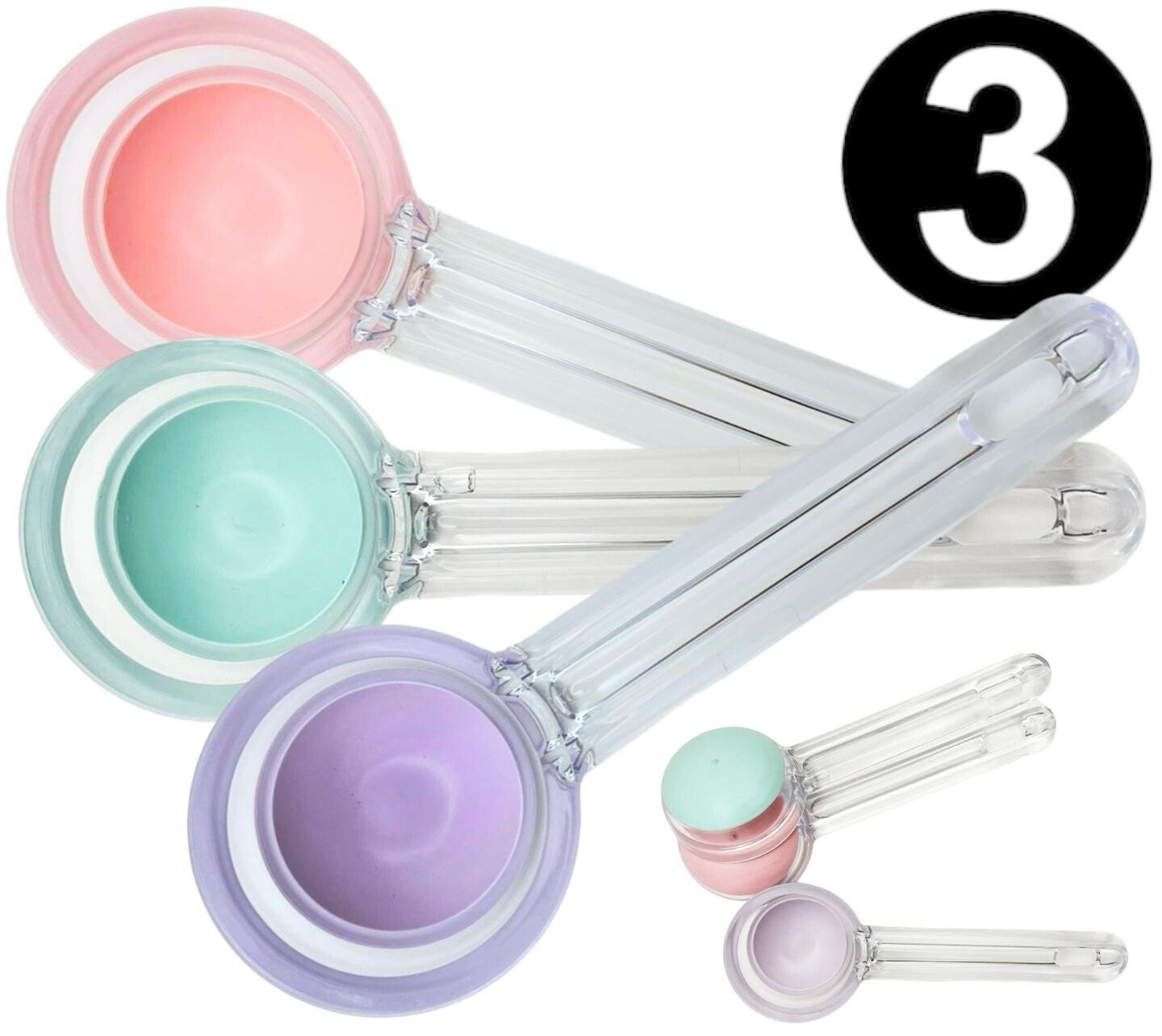 3 PK Simply Press Ice Cream Scoop Easy Release Scooping Ice Cream Sorbet Dessert