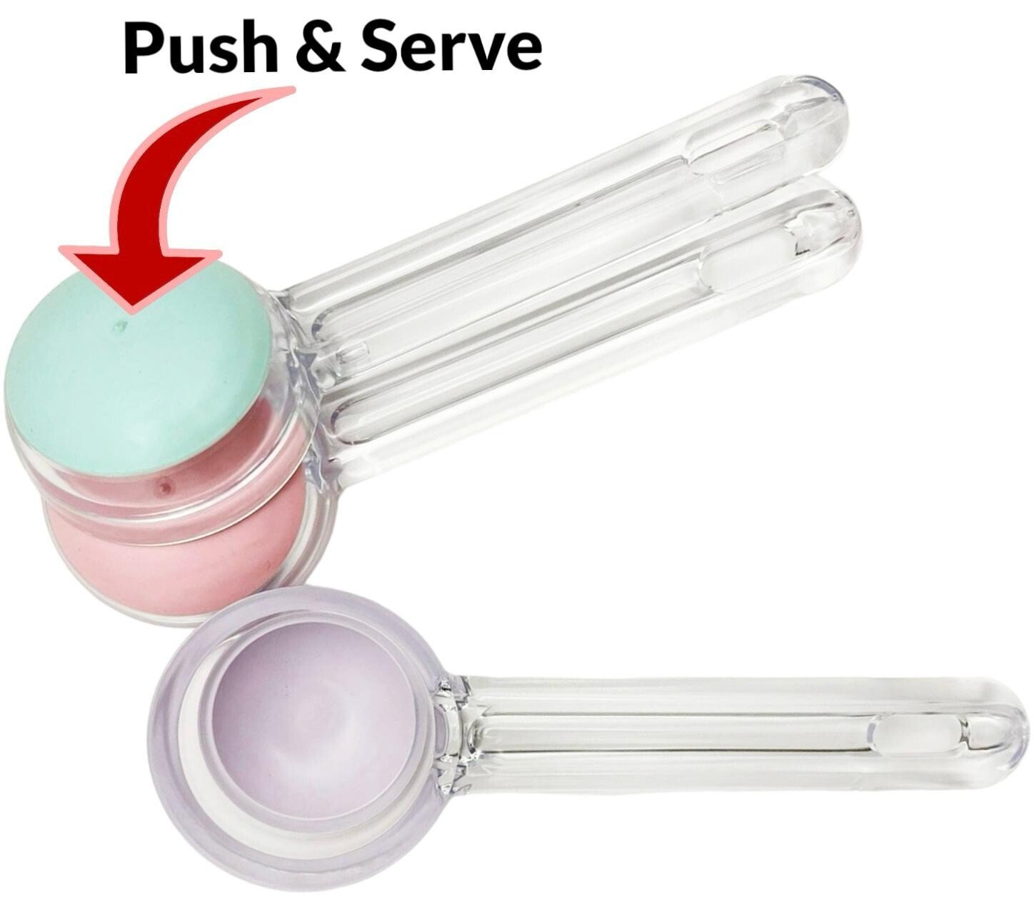3 PK Simply Press Ice Cream Scoop Easy Release Scooping Ice Cream Sorbet Dessert