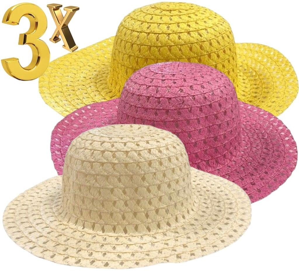 3Pcs Easter Bonnet Boys Girls Cowboy Style Hat To Decorate For Childrens Parades