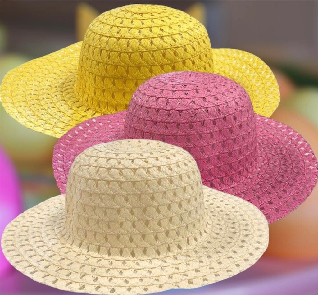 3Pcs Easter Bonnet Boys Girls Cowboy Style Hat To Decorate For Childrens Parades