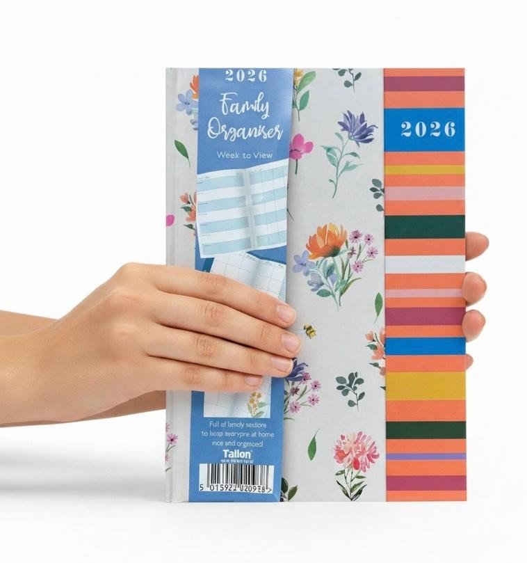 2026 A6 A5 Week to view Diary Index Schedule Organiser planner Magnetic Closure
