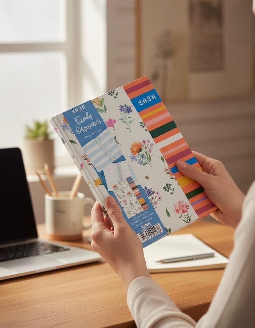 2026 A6 A5 Week to view Diary Index Schedule Organiser planner Magnetic Closure