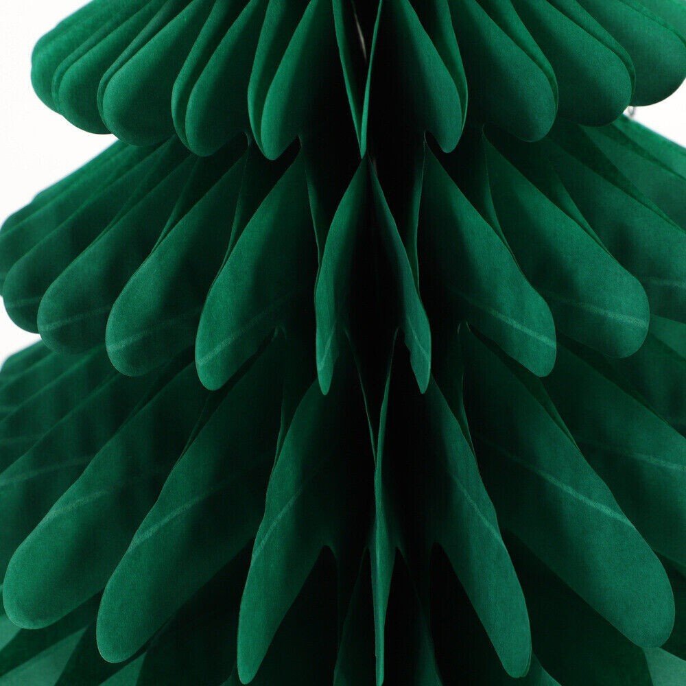 3 Christmas Trees With Star Party Honeycomb Paper Tablescape Table Decoration