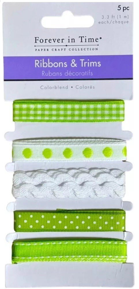 5 x Easter 1mt Ribbons Bows Eggs Chicks Bunny Carrot Art & Craft Gift Wrap Decor