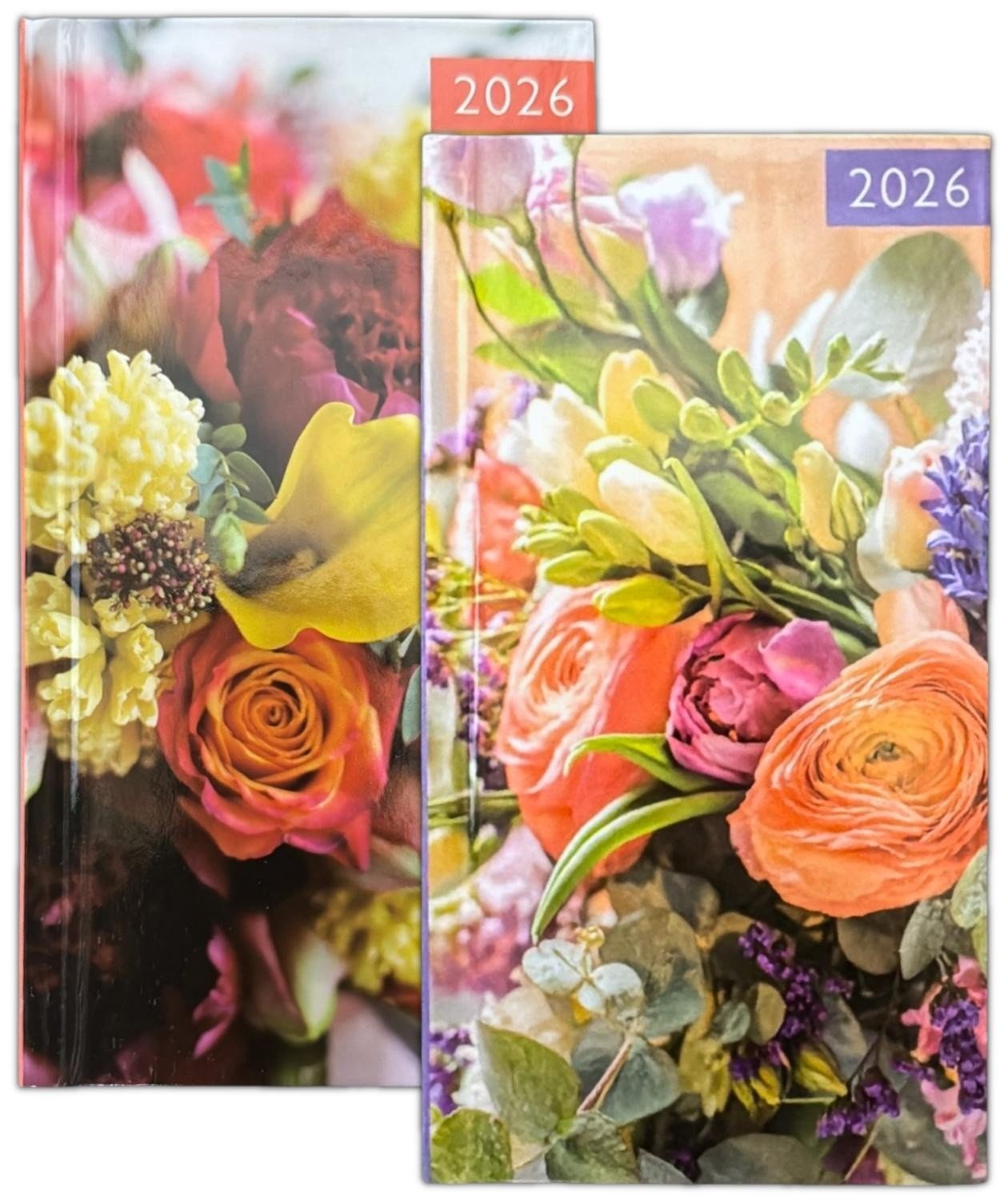 2026 Slim Week To View Diary Floral Hardback Pocket Journal Office Planner GC