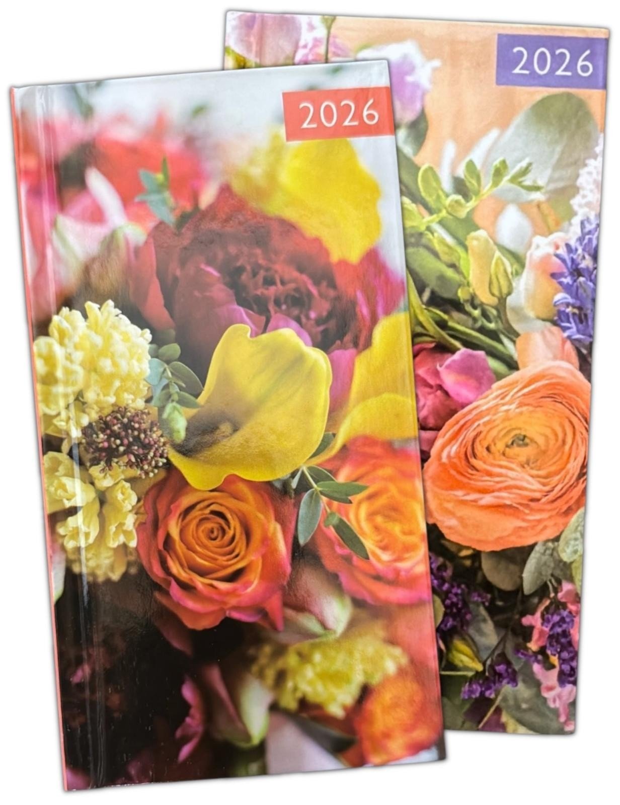 2026 Slim Week To View Diary Floral Hardback Pocket Journal Office Planner GC