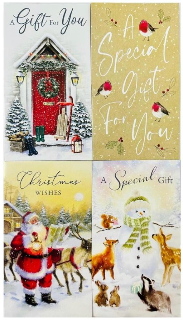 Bundle of 46 LUXURY CHRISTMAS DECORATIONS CARDS HANGING GIFT STOCKINGS GIFT WRAP