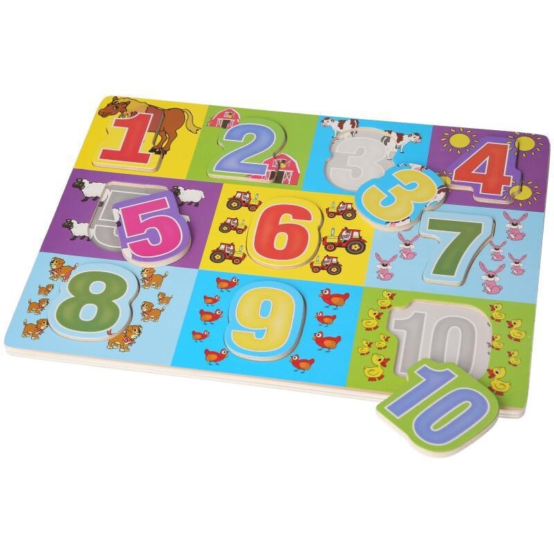 Wooden Puzzle Baby Kids Toddler Jigsaw Alphabet Letters Animal DIY Learning Toys