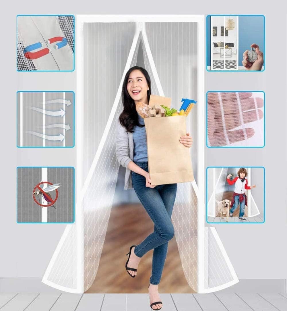 Magic Curtain Door Mesh Magnetic Fastening Mosquito Fly Bug Insect Net Screen