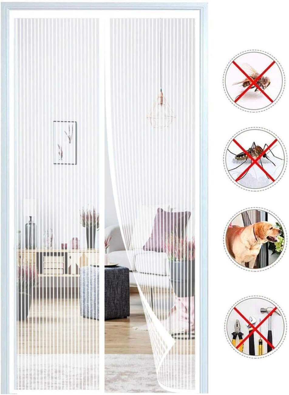 Magic Curtain Door Mesh Magnetic Fastening Mosquito Fly Bug Insect Net Screen