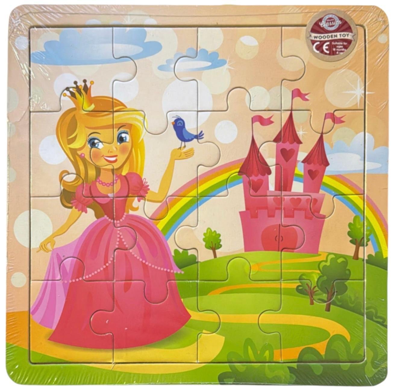 Wooden Puzzle Baby Kids Toddler Jigsaw Alphabet Letters Animal DIY Learning Toys