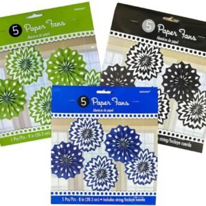 5pcs Paper Fan Flowers Wedding Baby Birthday Party Xmas Tissue Paper  Decoration