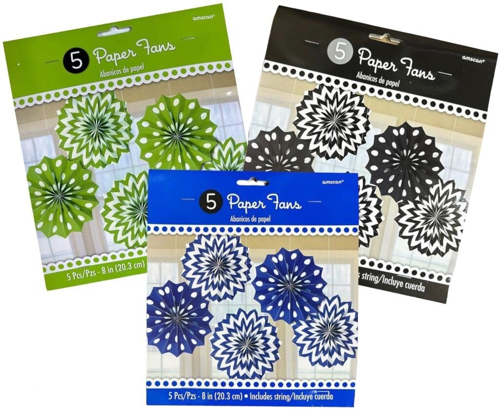 5pcs Paper Fan Flowers Wedding Baby Birthday Party Xmas Tissue Paper  Decoration