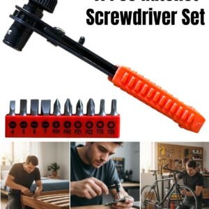 11 Pc Piece OFFSET RATCHET SCREWDRIVER SET NEW PHILLIPS TORX POSI ASSORTED TOOLS