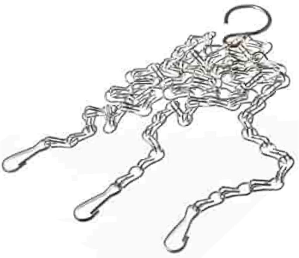 14" Garden Hanging Basket Spare Chains Replacement Hanger 3 Points Metal Chain