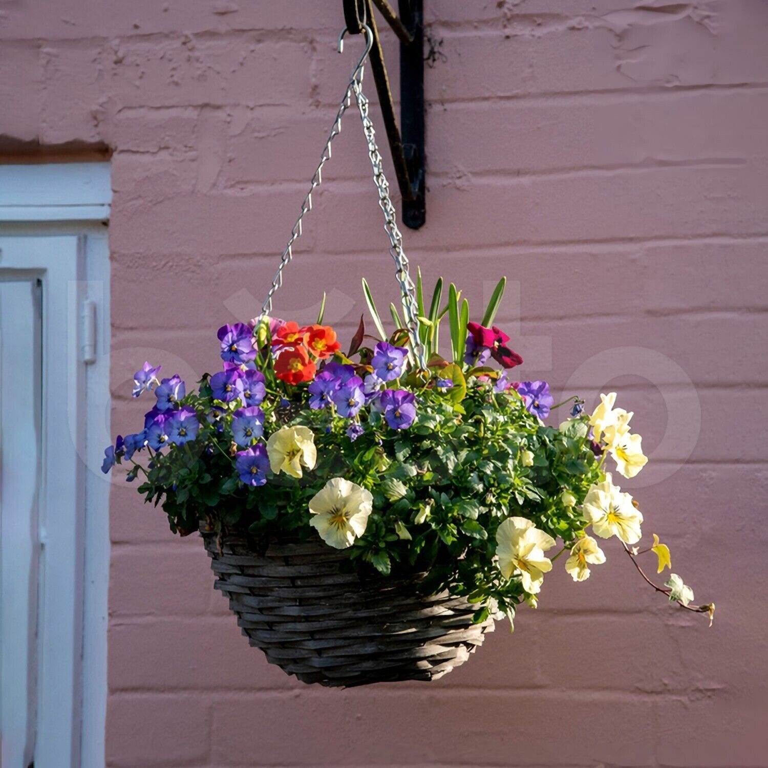 14" Garden Hanging Basket Spare Chains Replacement Hanger 3 Points Metal Chain
