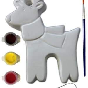 Christmas Paint Your Own Tree Decoration & Paint – Tree Reindeer or Santa Age 3+