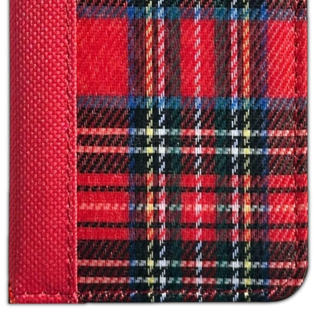 2026 Diary Week To View Soft Fabric Tartan Pocket Size Journal Office Planner