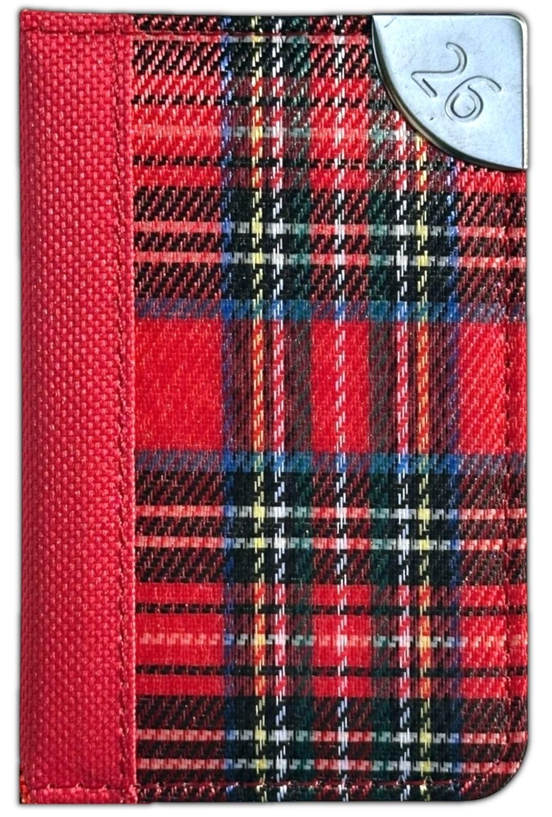 2026 Diary Week To View Soft Fabric Tartan Pocket Size Journal Office Planner