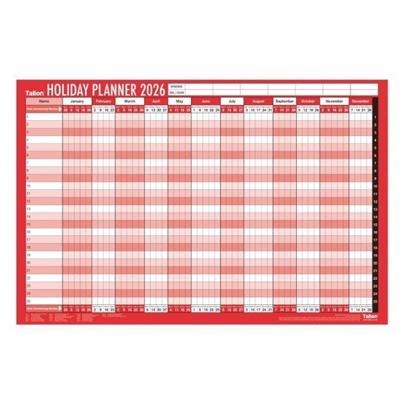 2026 Year A1 Large Laminated Wall Holiday Planner Calendar Dry Wipe Pen Sticker