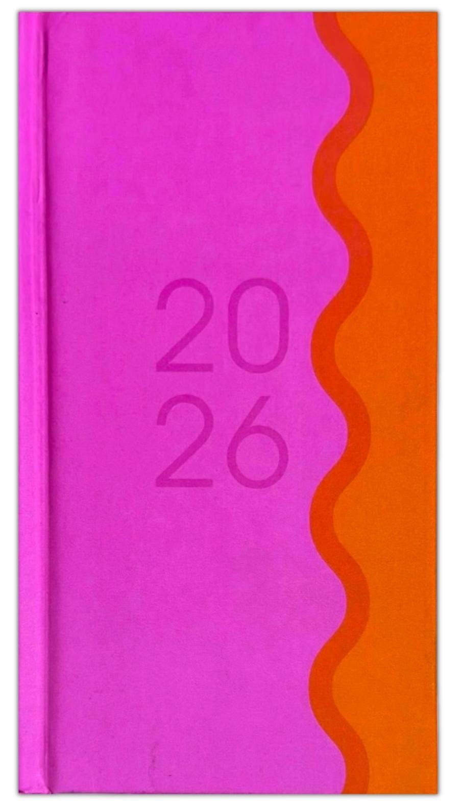 2026 Diary Slim Pocket Week To View Bright Colour Block Year Planner Organiser