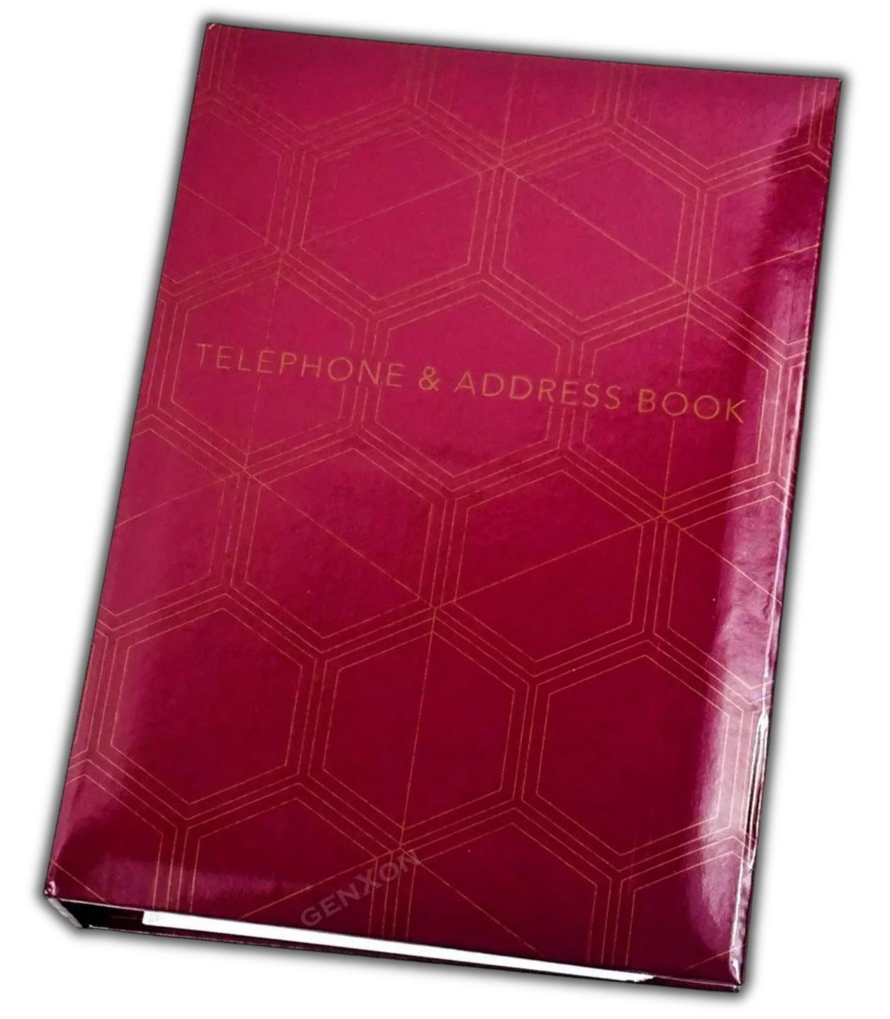 Executive Index Address Book Padded Telephone Book Directory- Assorted Colours