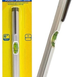 6 INCH PEN SIZE MINI POCKET SPIRIT LEVEL ALUMINIUM BODY LIGHT HANDY TOOL CLIP