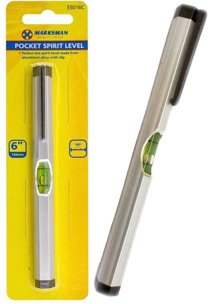 6 INCH PEN SIZE MINI POCKET SPIRIT LEVEL ALUMINIUM BODY LIGHT HANDY TOOL CLIP