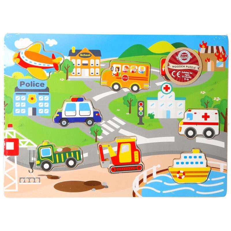 Wooden Puzzle Baby Kids Toddler Jigsaw Alphabet Letters Animal DIY Learning Toys