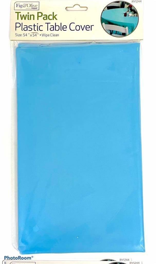 Twin Plastic Table Cover Cloth Wipe Clean Party Tablecloth Covers Disposable