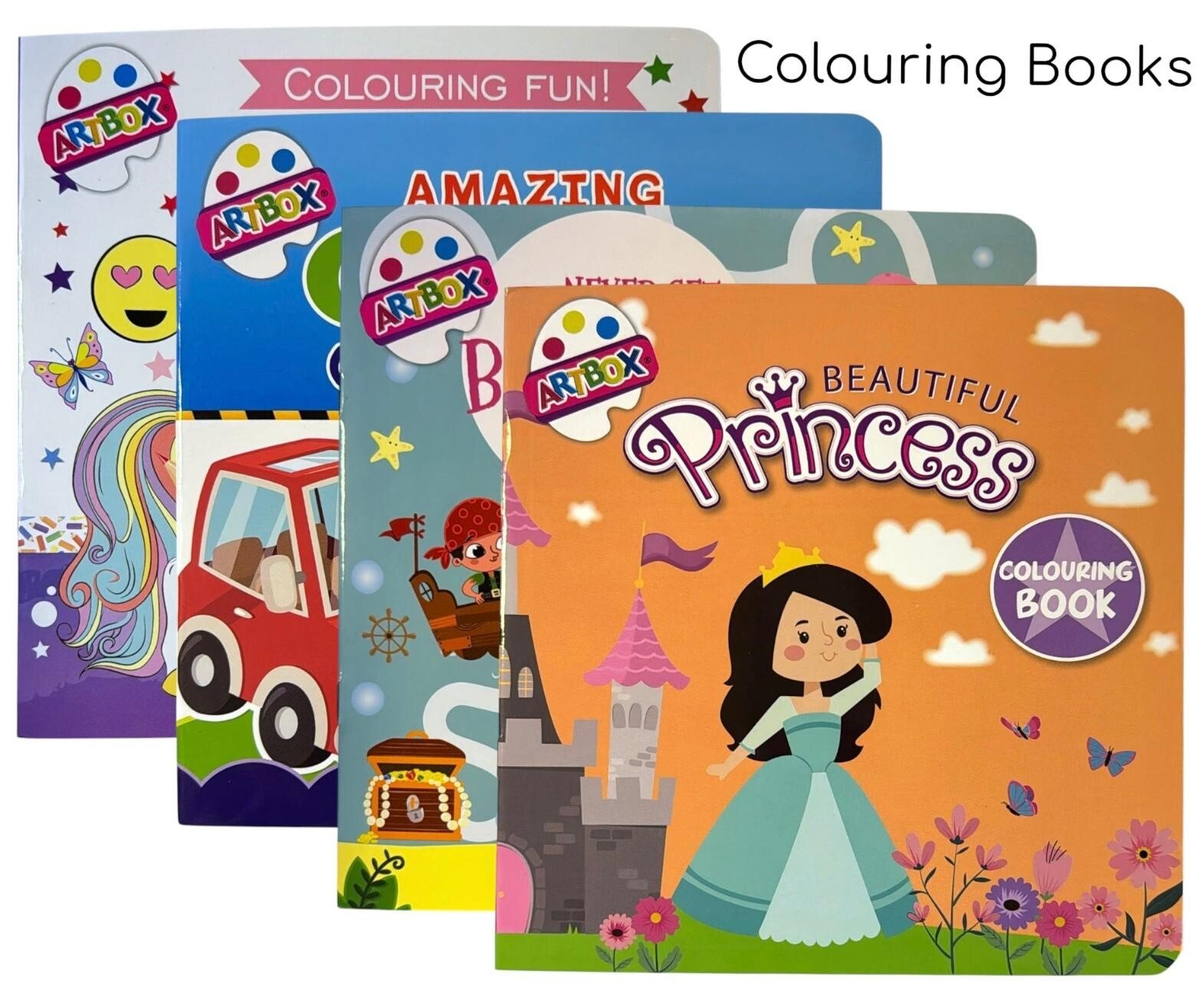 4 Pck My First Colouring Book - Boys Girls Fun Kids Activity Early Learning Book